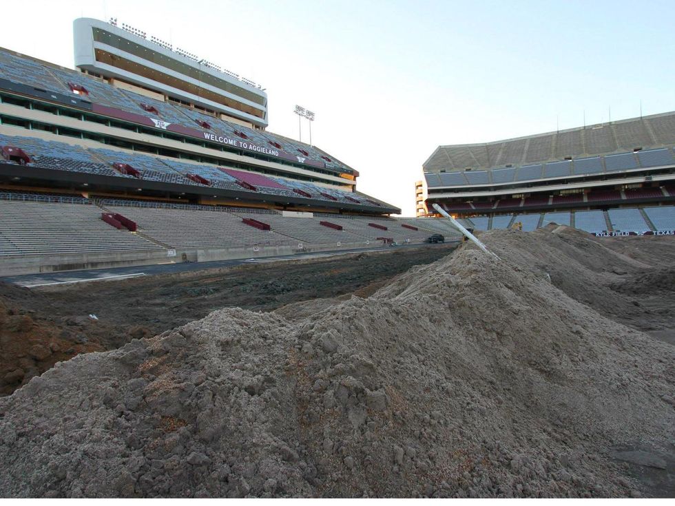 Texas A&M University Kyle Field construction Aggies