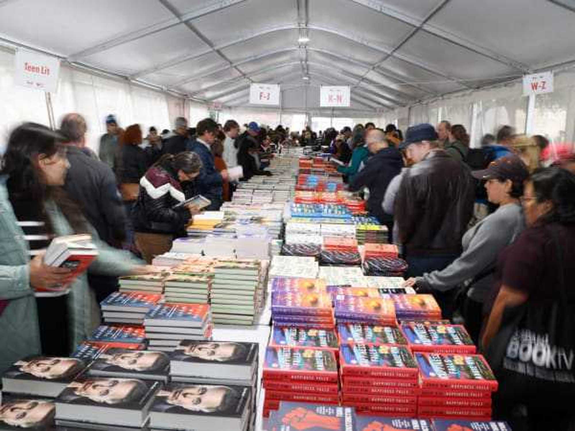 Texas Book Festival tables
