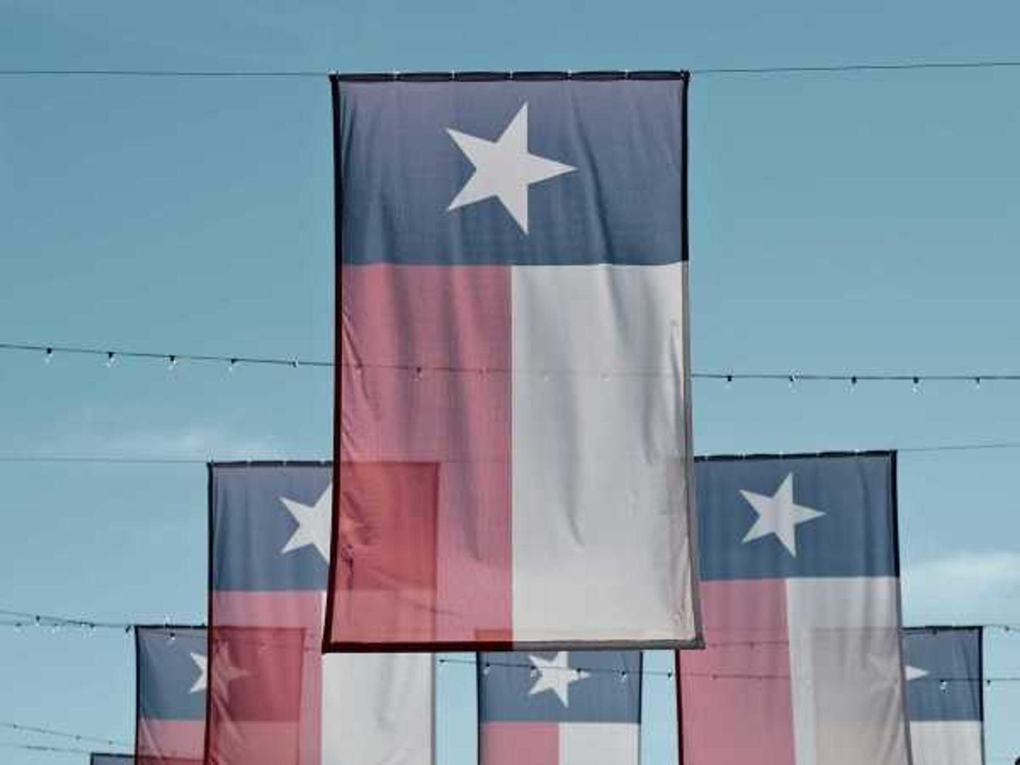 Texas flags
