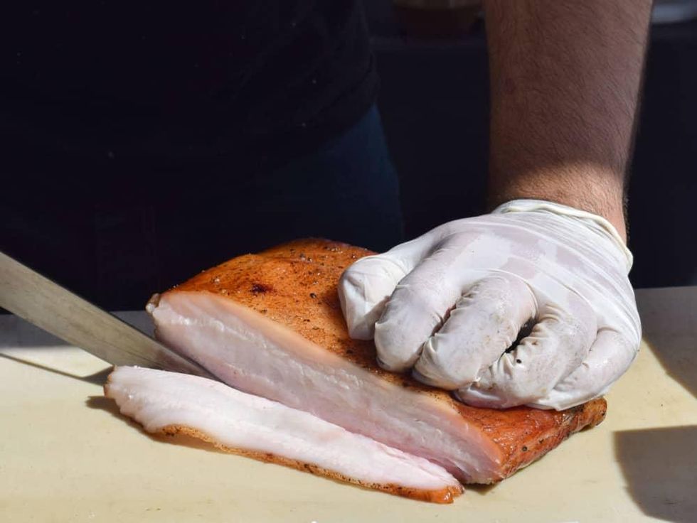 Texas Monthly TMBBQ Fest 2016 The Granary 'Cue & Brew San Antonio barbecue pork belly