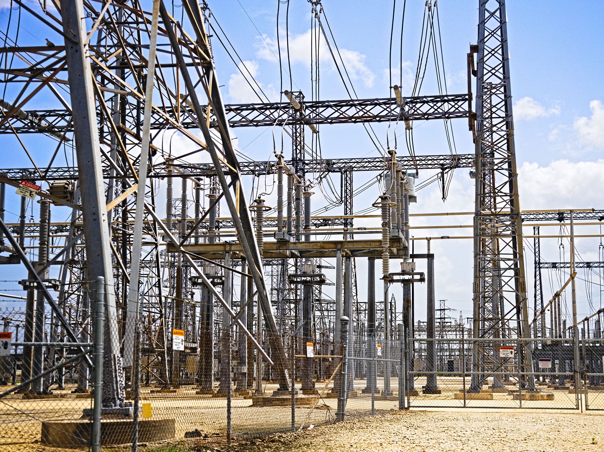 Texas power substation