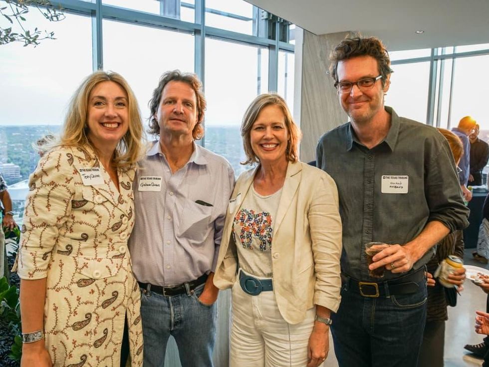 Texas Tribune Festival 2017 BBQ Feast at Google Terry Quinn Graham Quinn Ellen Ray Mark Ray