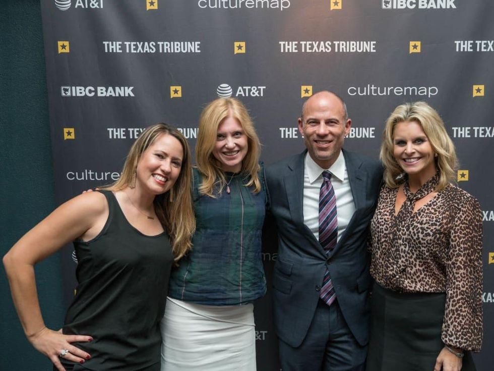 Texas Tribune Festival 2018 VIP Cocktail Hour at Brazos Hall Adrienne Elrod Marsha Catron Erin McPike Michael Avenatti
