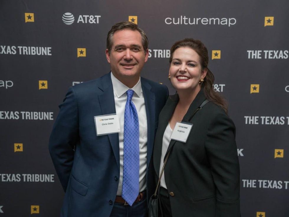 Texas Tribune Festival 2018 VIP Cocktail Hour at Brazos Hall Chris Oddo Karay Oddo