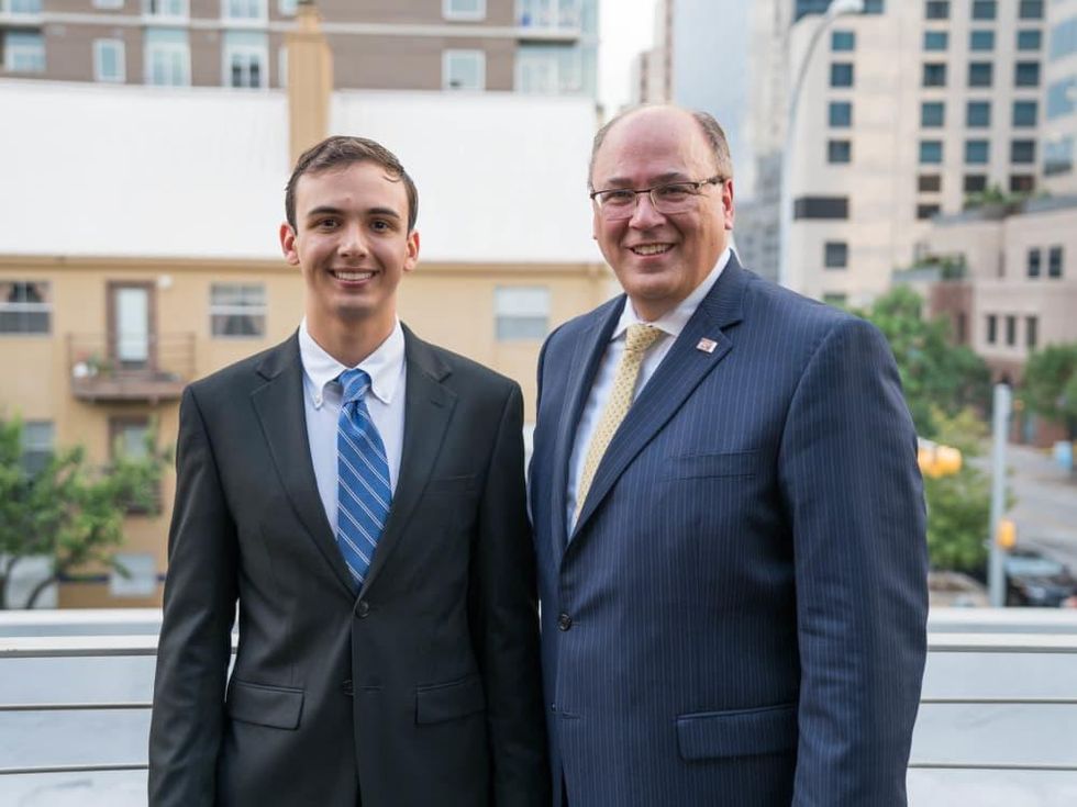 Texas Tribune Festival 2018 VIP Cocktail Hour at Brazos Hall Cristian Aldrete Eddie Aldrete