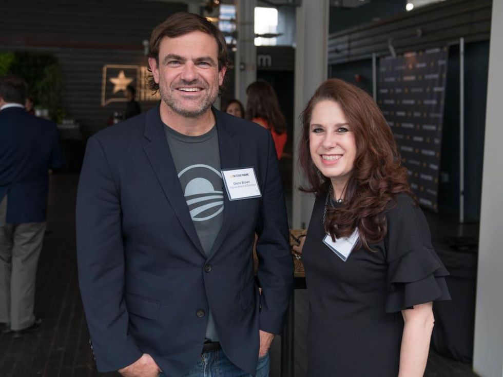 Texas Tribune Festival 2018 VIP Cocktail Hour at Brazos Hall Glenn Brown Tracy LeQuay Parker