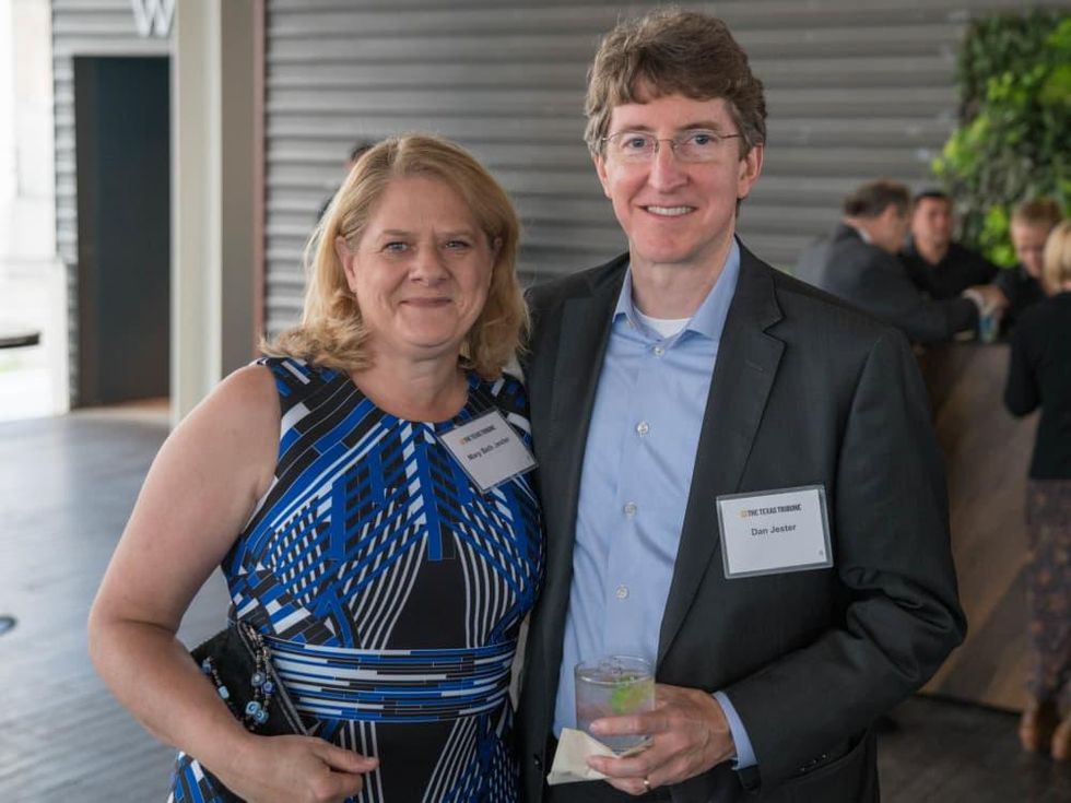 Texas Tribune Festival 2018 VIP Cocktail Hour at Brazos Hall Mary Beth Jester Dan Jester