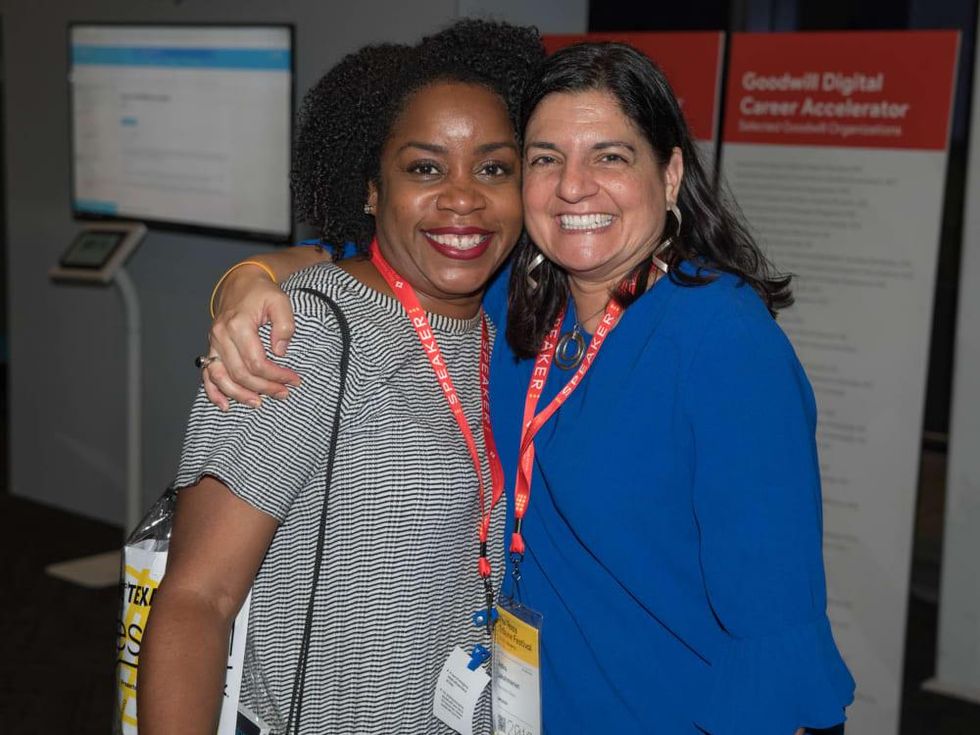Texas Tribune Festival 2018 VIP Party at Google Kimberly Atkins Indira Lakshmanan