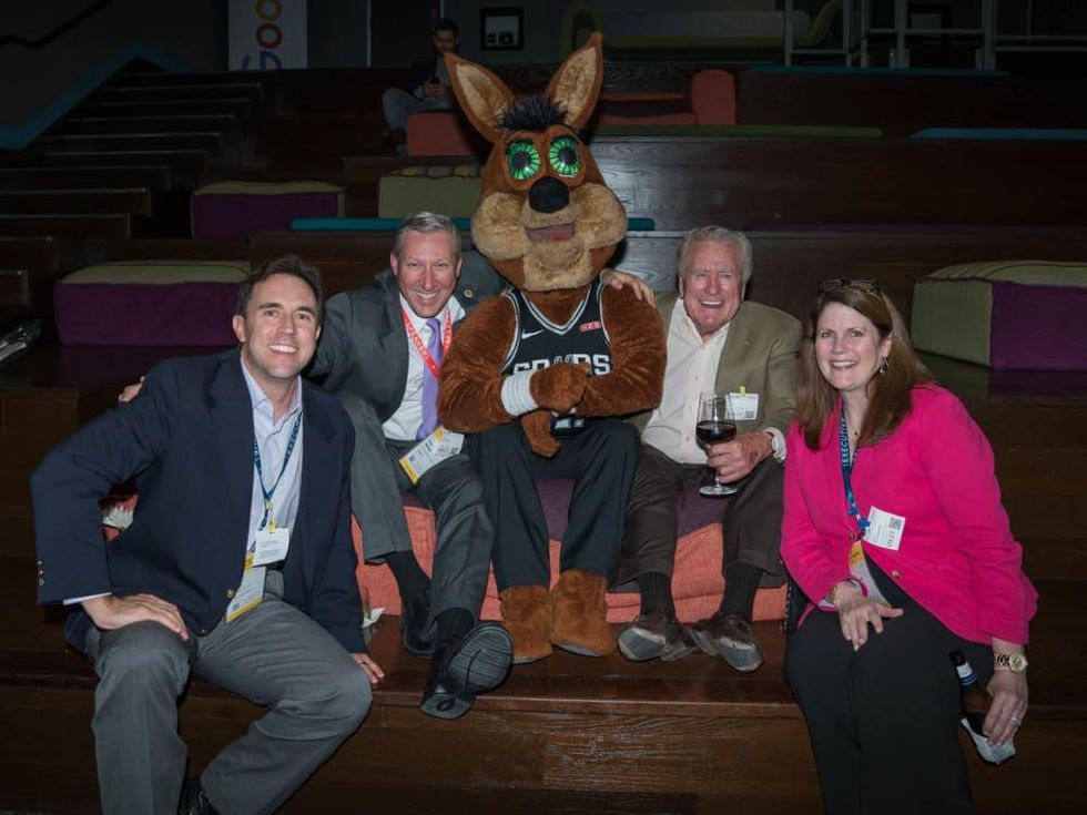 Texas Tribune Festival 2018 VIP Party at Google Laird Doran Drew Springer Spurs Coyote Gin Lewis Leslie Hollingsworth