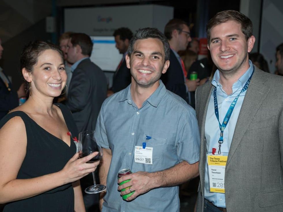 Texas Tribune Festival 2018 VIP Party at Google Lucy Stein Travis Considine Trevor Theunissen