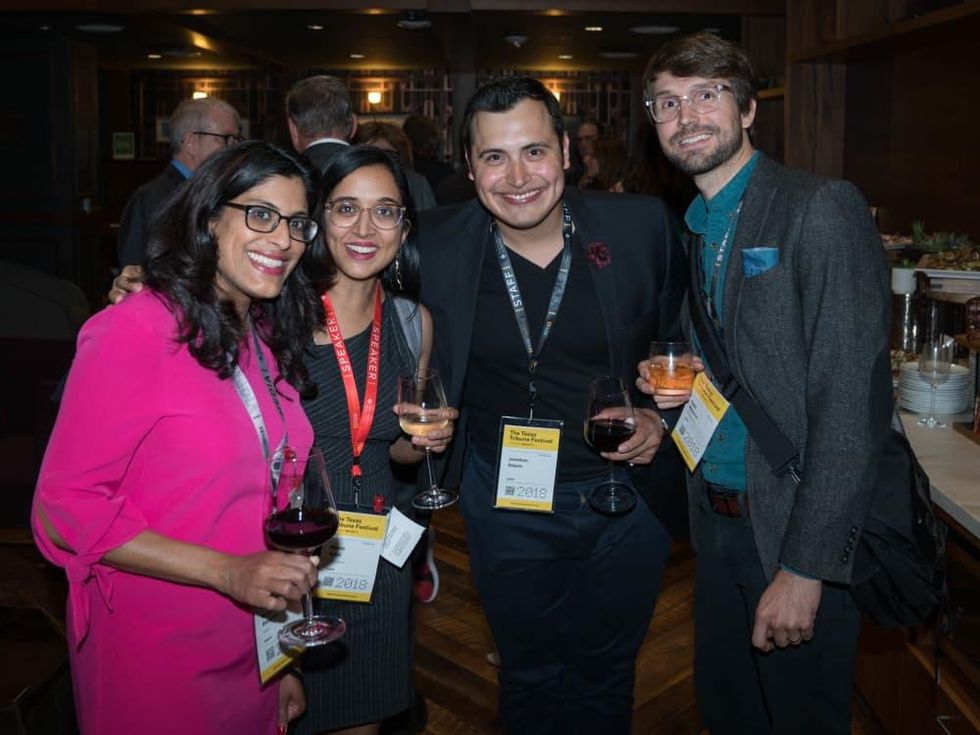 Texas Tribune Festival 2018 VIP Party at Google Renuka Rayasam Neena Satija Jonathan Solano Todd Wiseman