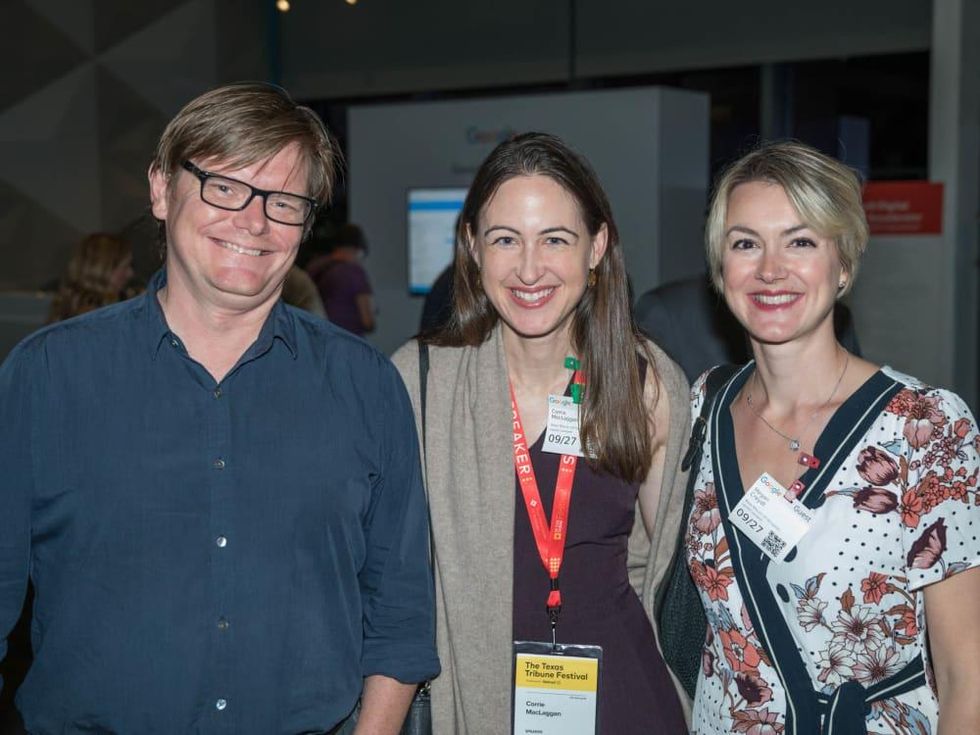 Texas Tribune Festival 2018 VIP Party at Google Steve Scheibal Corrie MacLaggan Megan Creydt