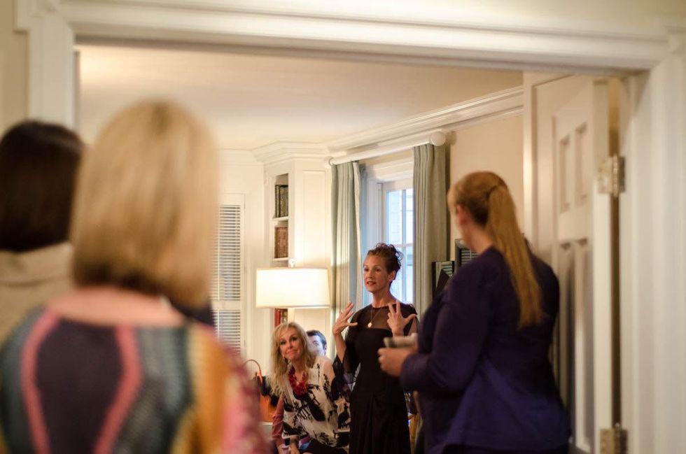 Texas Women for the Arts event at Sherri West's home