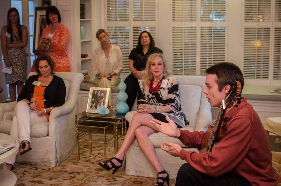 Texas Women for the Arts event at Sherri West's home