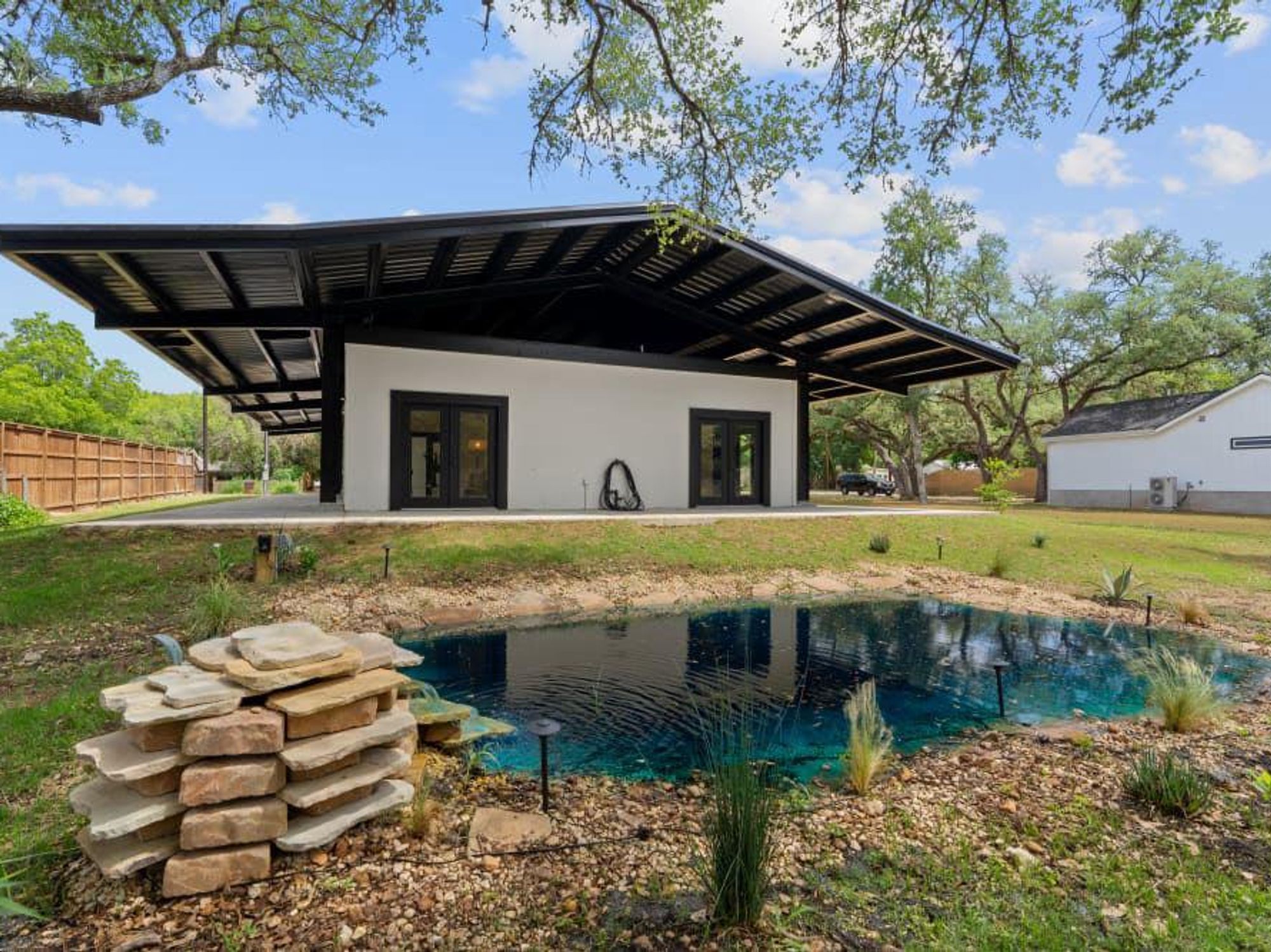 The 2,048-square-foot, ranch-style home, called Lockhart Modern Love, features three bedrooms and two bathrooms.