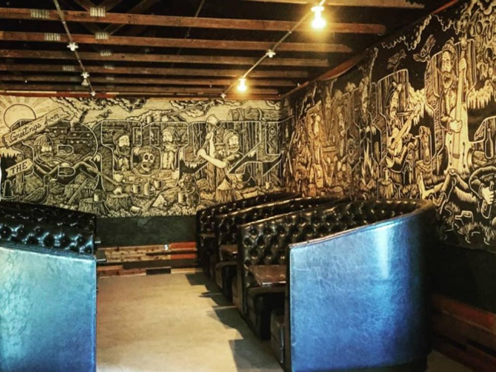 The Buzz Mill Homestead south interior art Chad Eaton