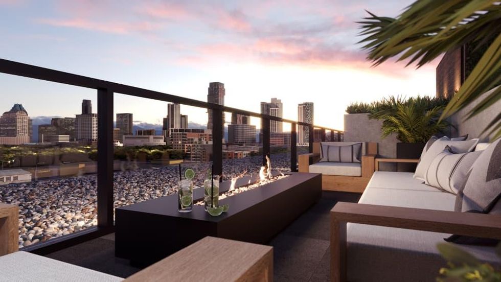 The Colorfield fire pit