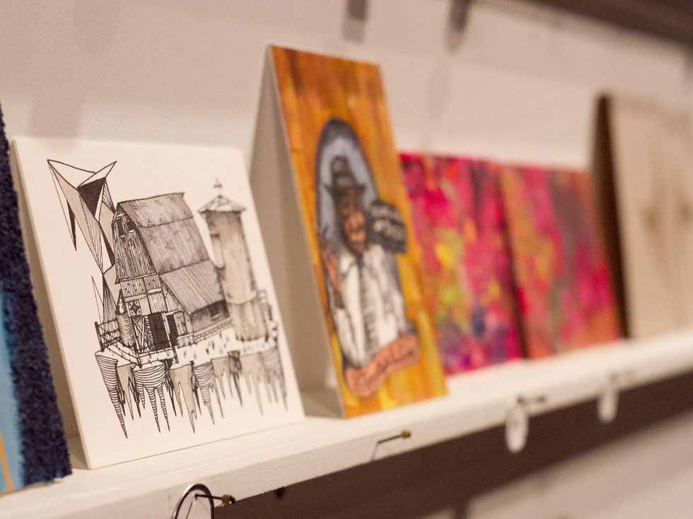 The Contemporary Austin Five x Seven Event 2014 Brock Caron Sketch