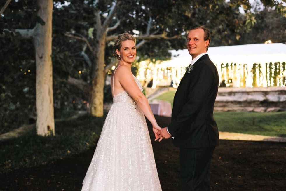 Austin couple transforms workplace romance into sparkling Hill Country wedding