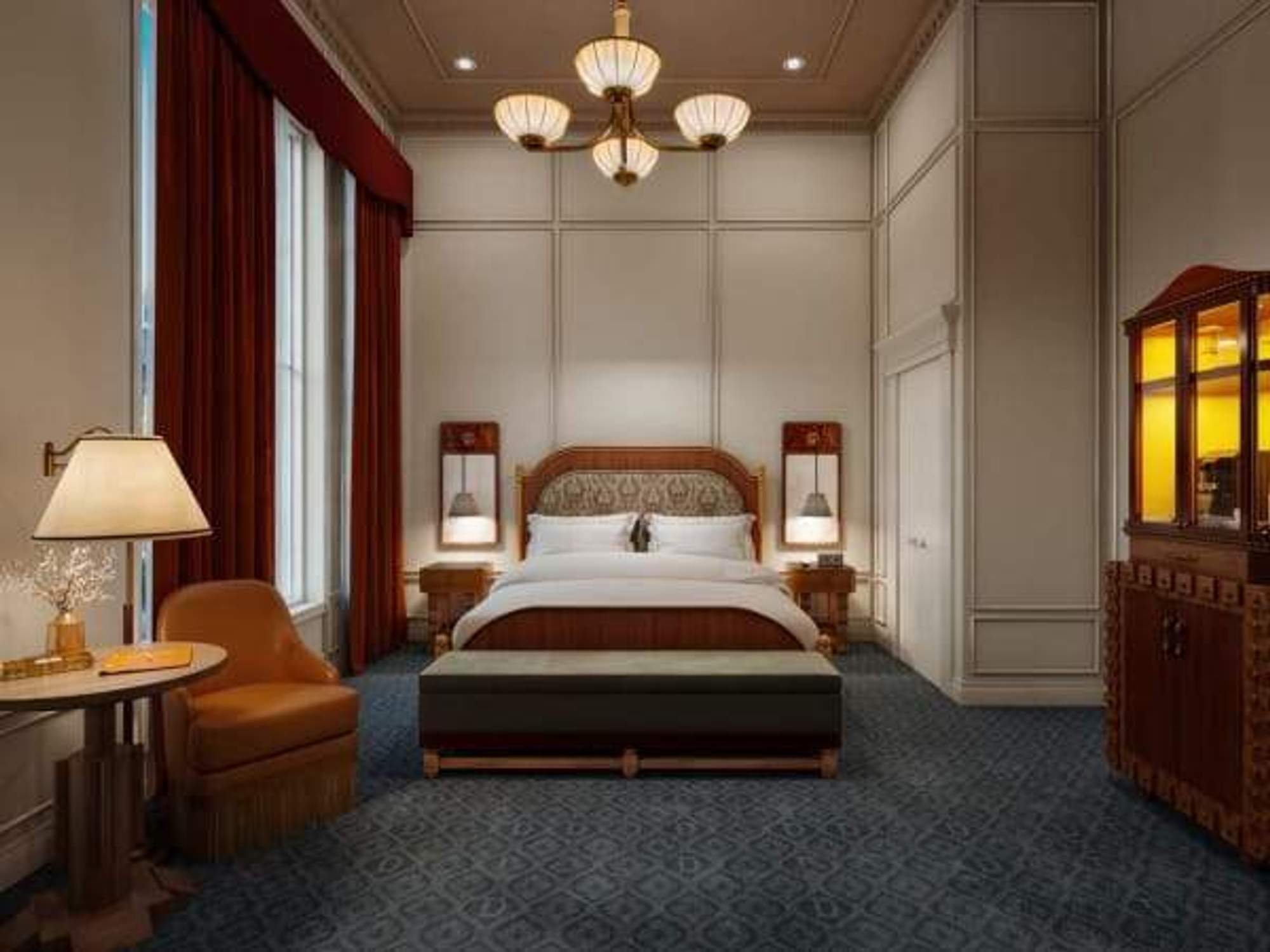 The Driskill historic room rendering