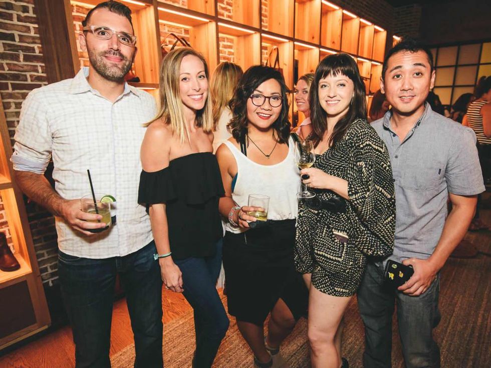 The Frye Company Austin grand opening 2016 Jeff Israel Alicia Cook Anna Nguyen Dominique Burkett Chris Chang