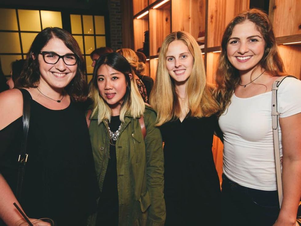 The Frye Company Austin grand opening 2016 Shayda Torabi Jessica Wu Erin Russell Sydney Torabi