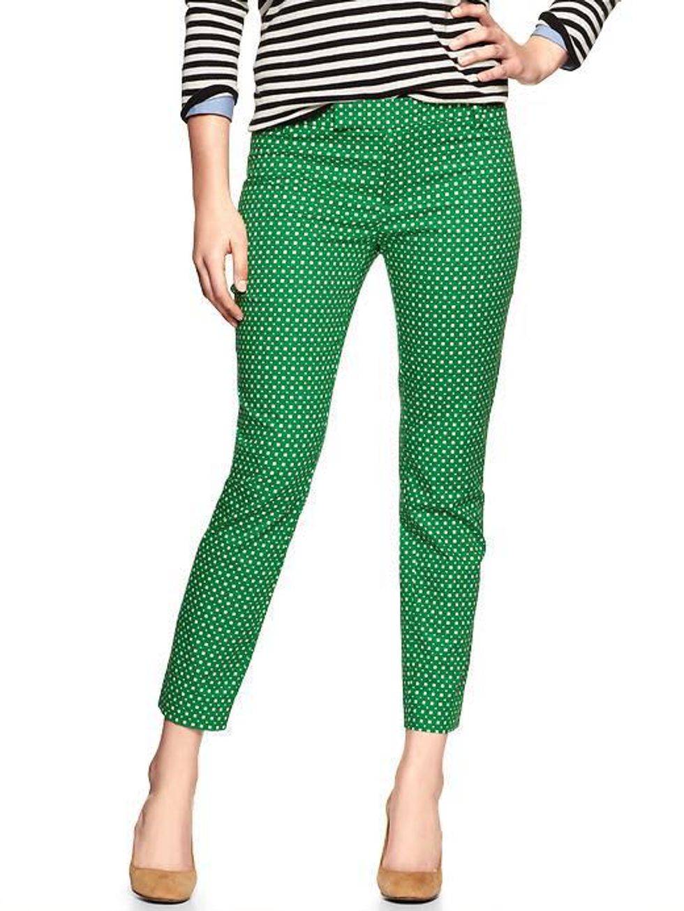 the gap Slim cropped print pants