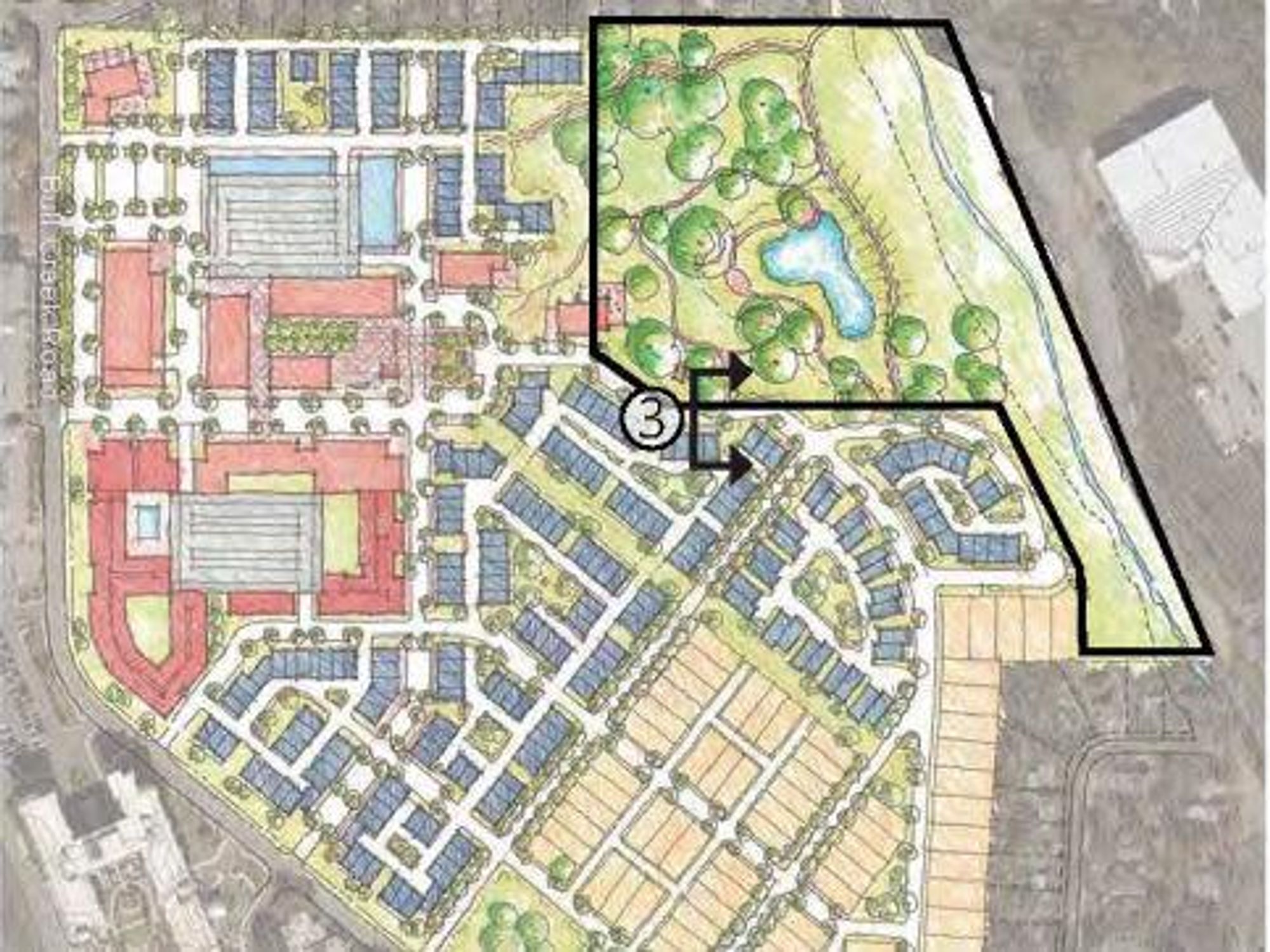 The Grove at Shoal Creek Bull Creek development