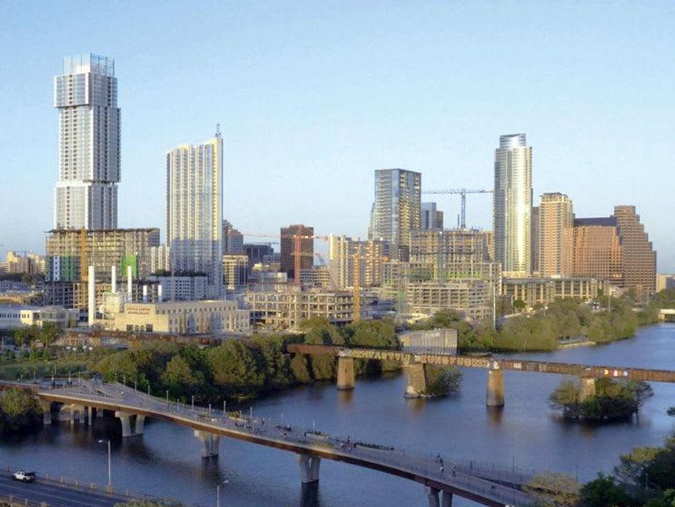 The Independent_condo_downtown Austin skyline_rendering_2015