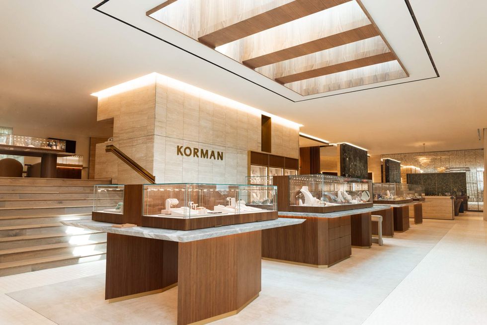 The Jewel House, Korman, Austin jeweler new flagship store interior