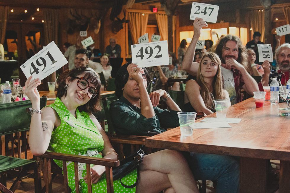 The live auction portion of the event from 2023