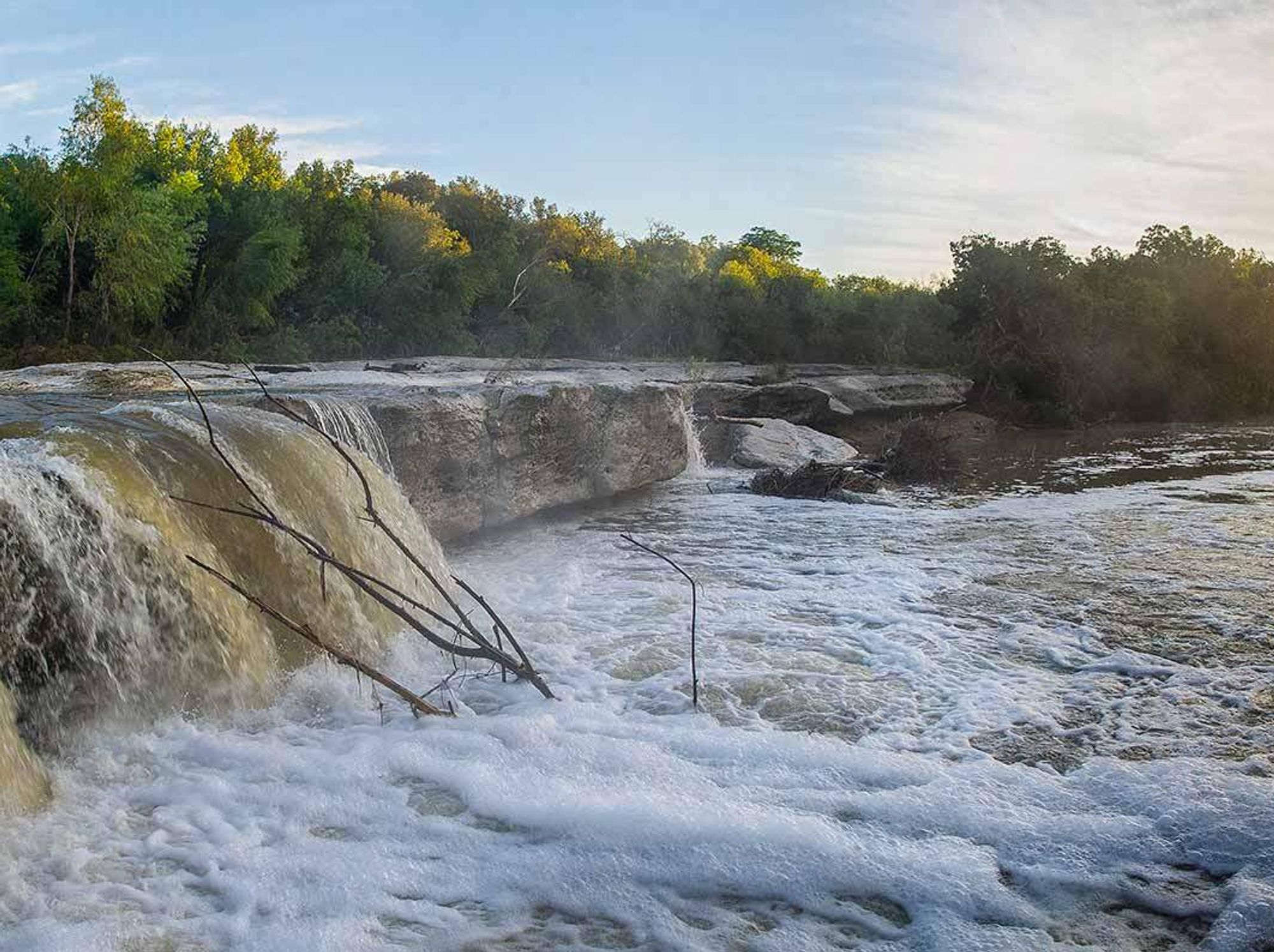The Lower Falls at McKinney Falls State Park in Austin, Texas