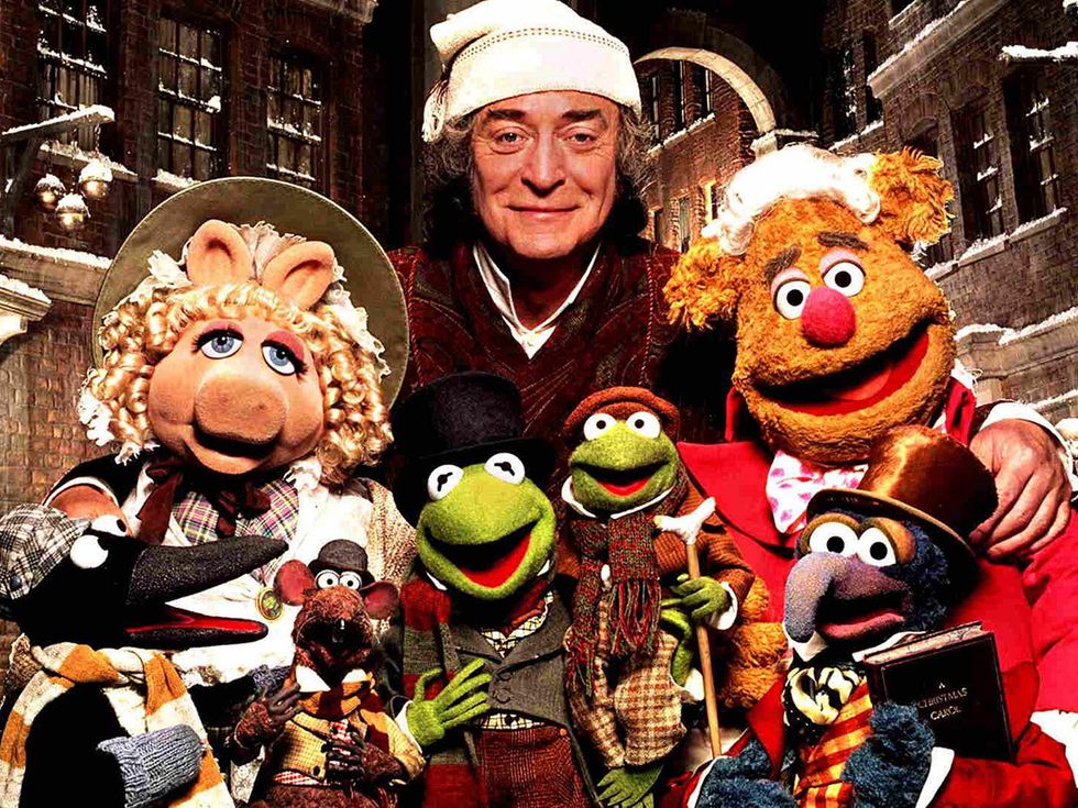 The Muppet Christmas Carol movie with characters and Michael Caine