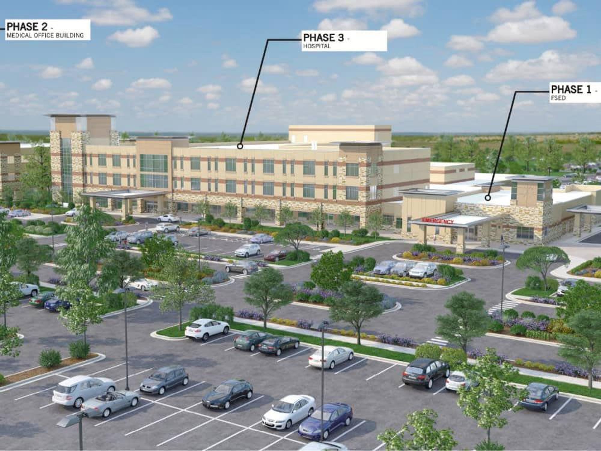 The new Leander hospital is scheduled to open in 2024.