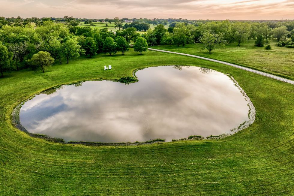 The property has three stocked ponds.