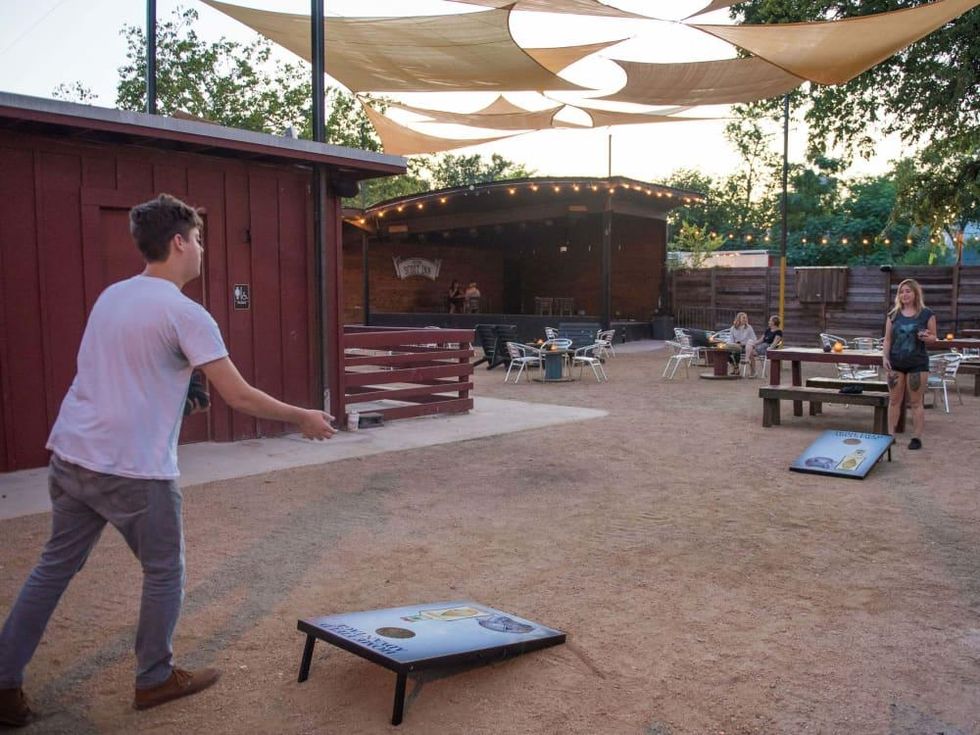 The Scoot Inn venue bar East Austin renovations 2016 outside yard games
