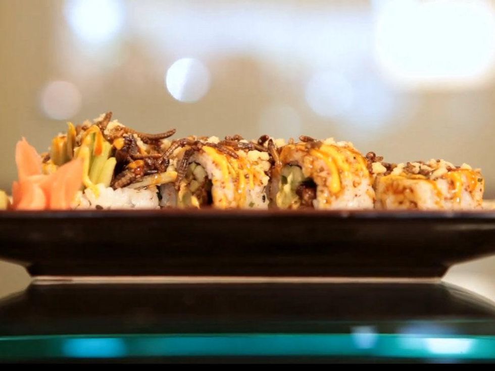 the Spicy Insectopia Roll at How Do You Roll? sushi by Chef Peter Yung