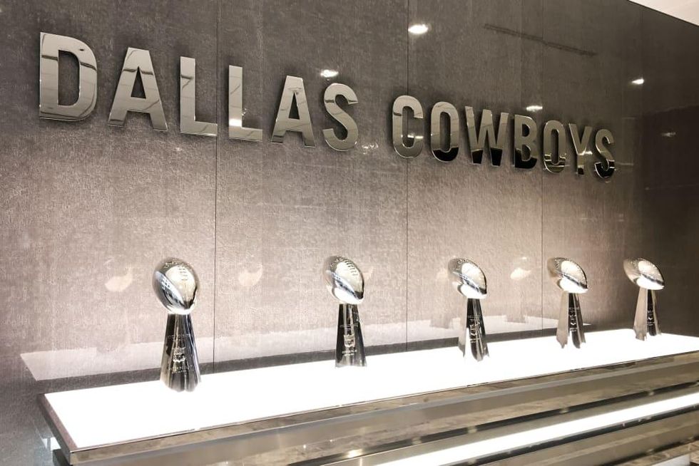 The Star Dallas Cowboys Super Bowl trophies