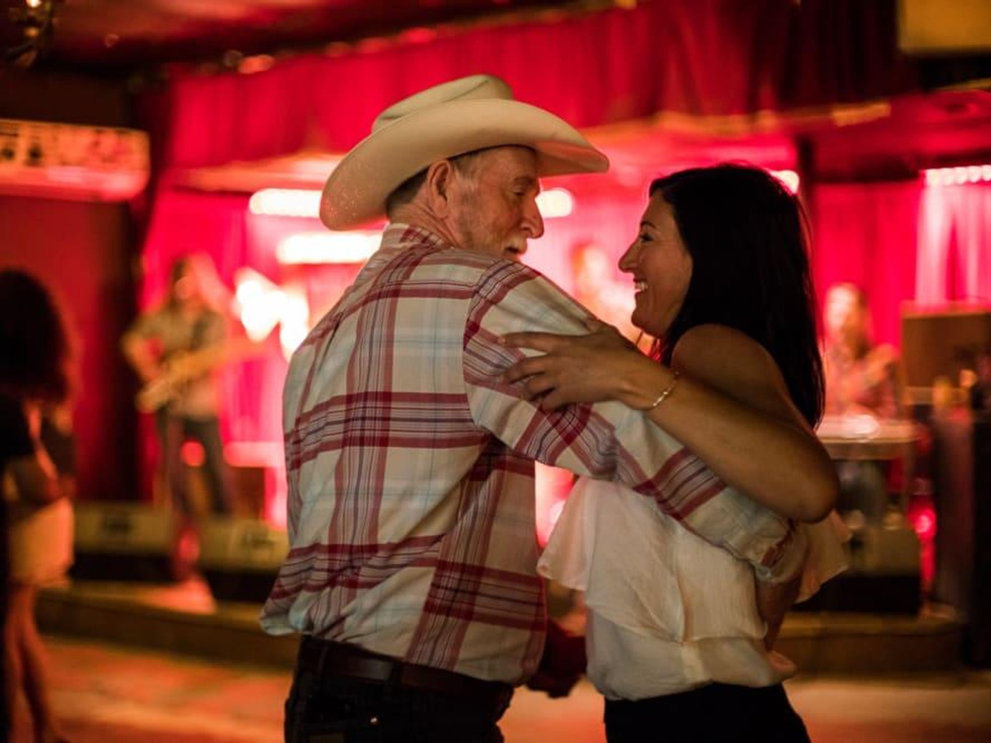 The White Horse couple dancing two-step