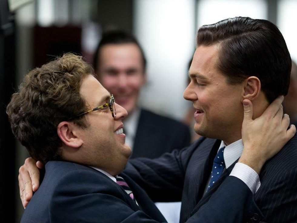 The Wolf of Wall Street with Leonardo DiCaprio and Jonah Hill