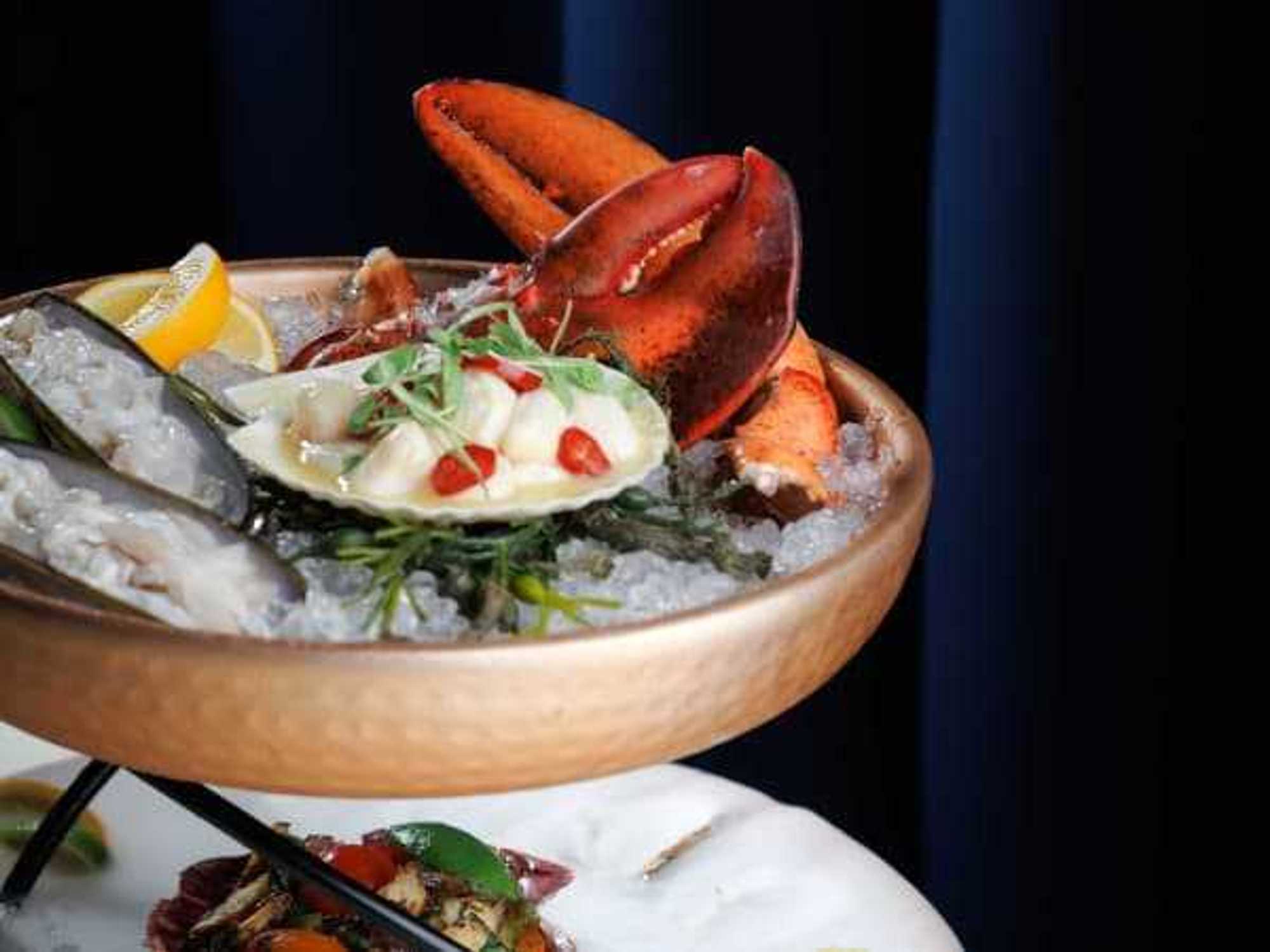 The Yacht Club seafood tower