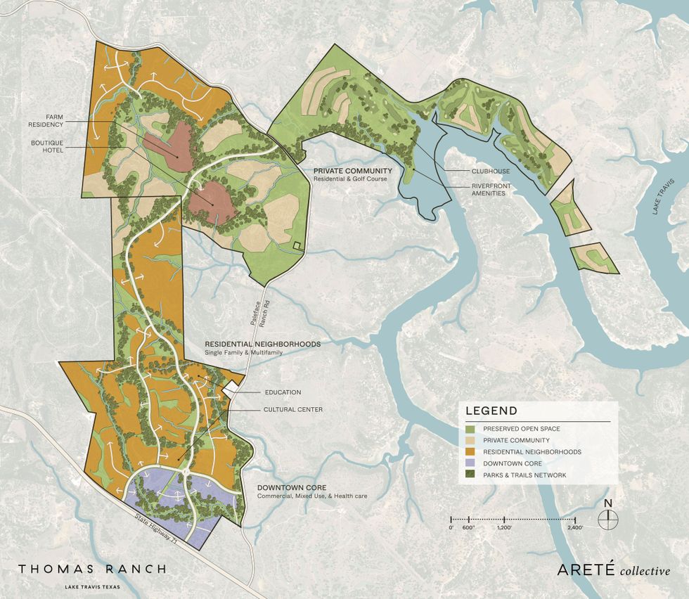 Thomas Ranch site map