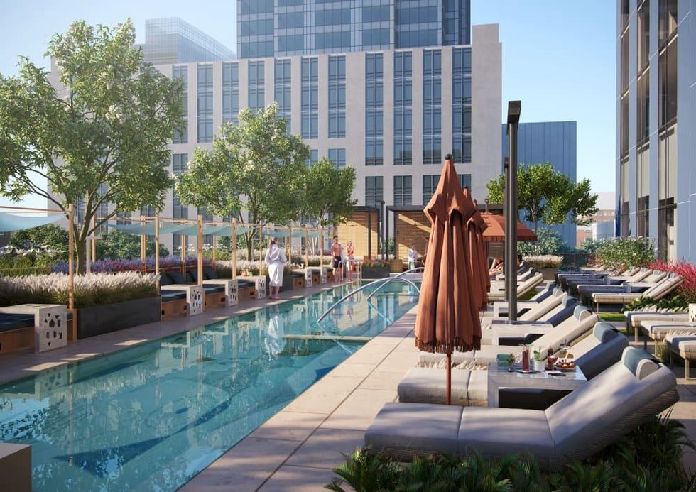 Thompson Austin hotel pool deck