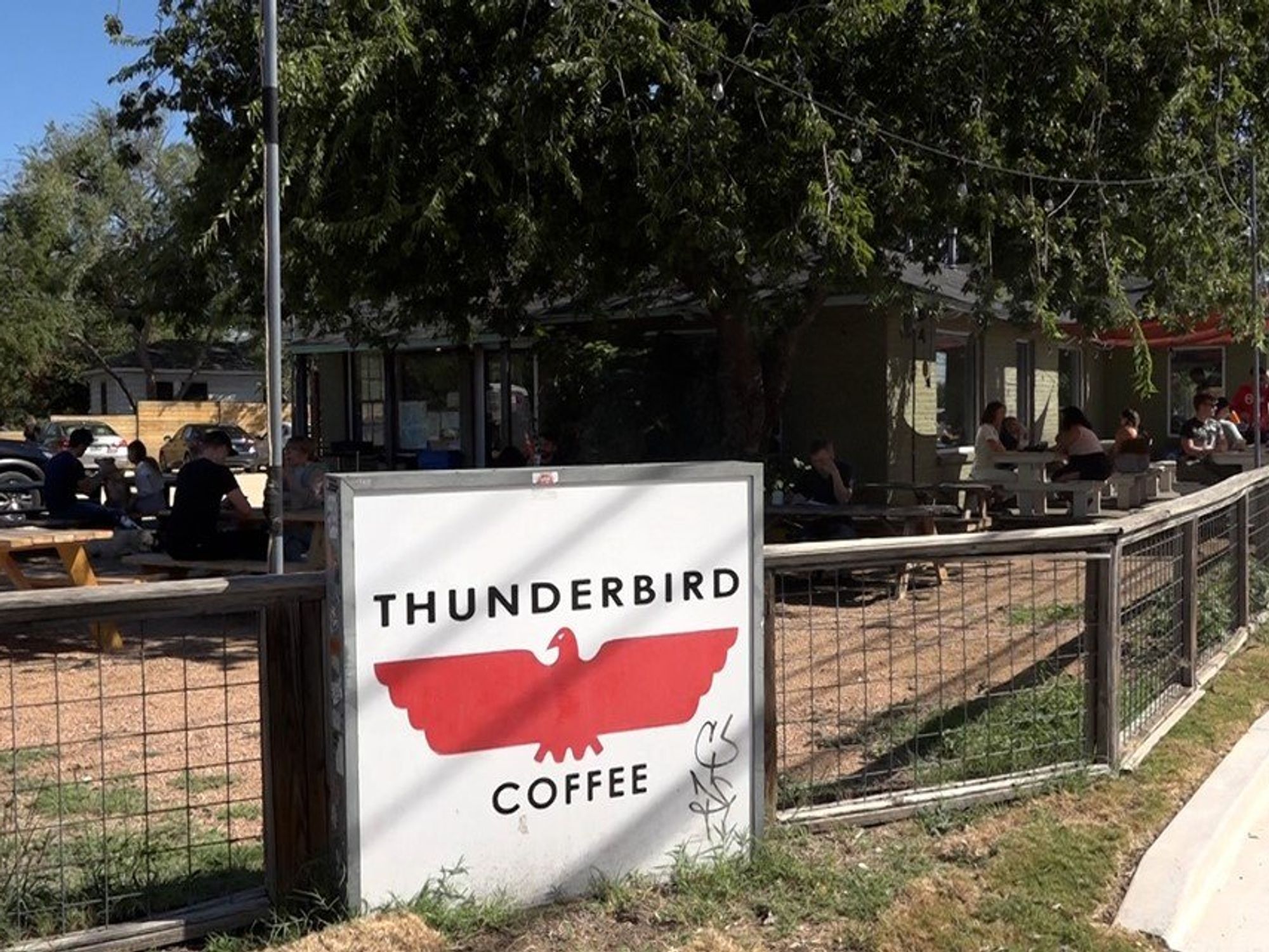 Thunderbird Coffee sign