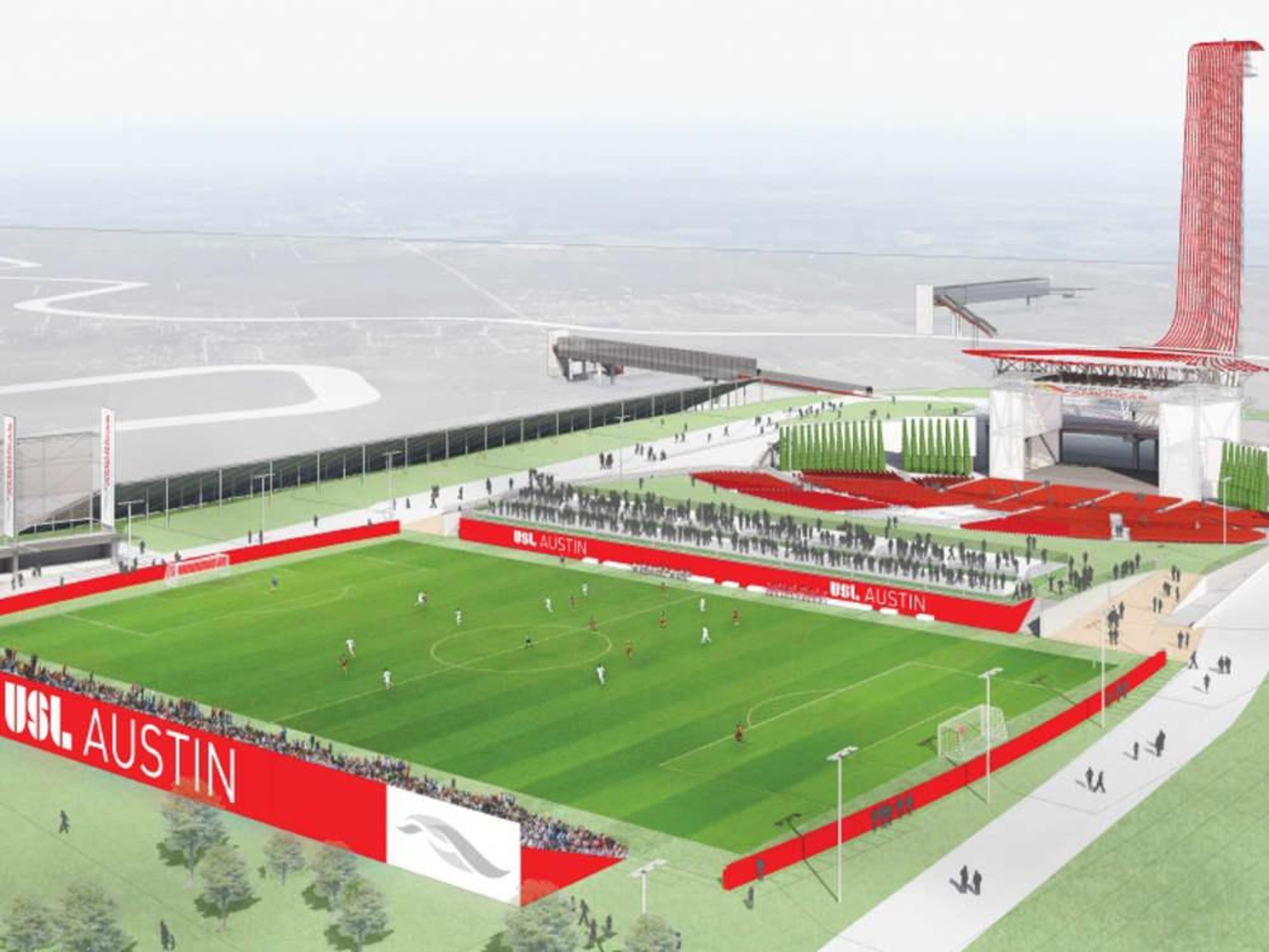 ThUnited Soccer League Circuit of The Americas filed rendering
