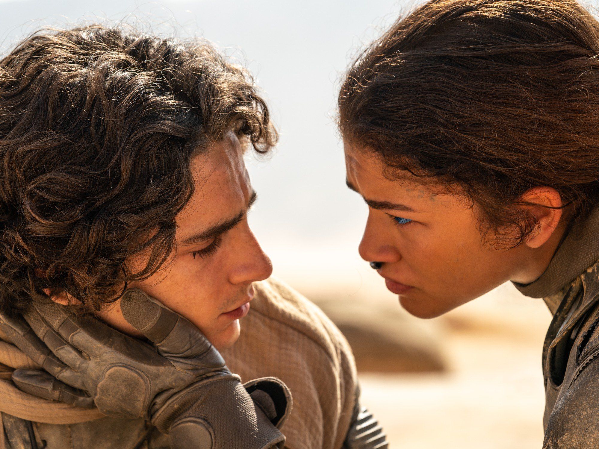 Timothee Chalamet and Zendaya in Dune: Part Two