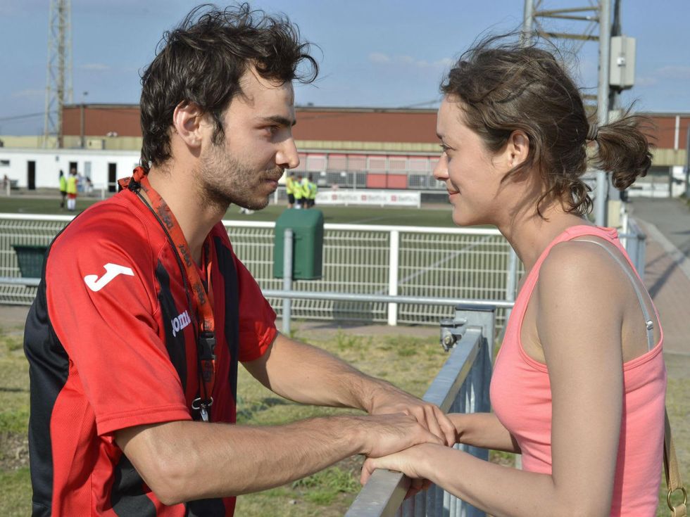 Timur Magomedgadzhiev and Marion Cotillard in Two Days, One Night