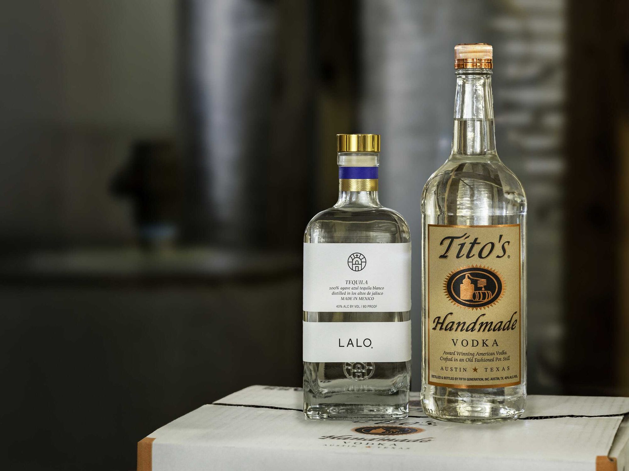 Tito's Handmade Vodka and Lalo Tequila