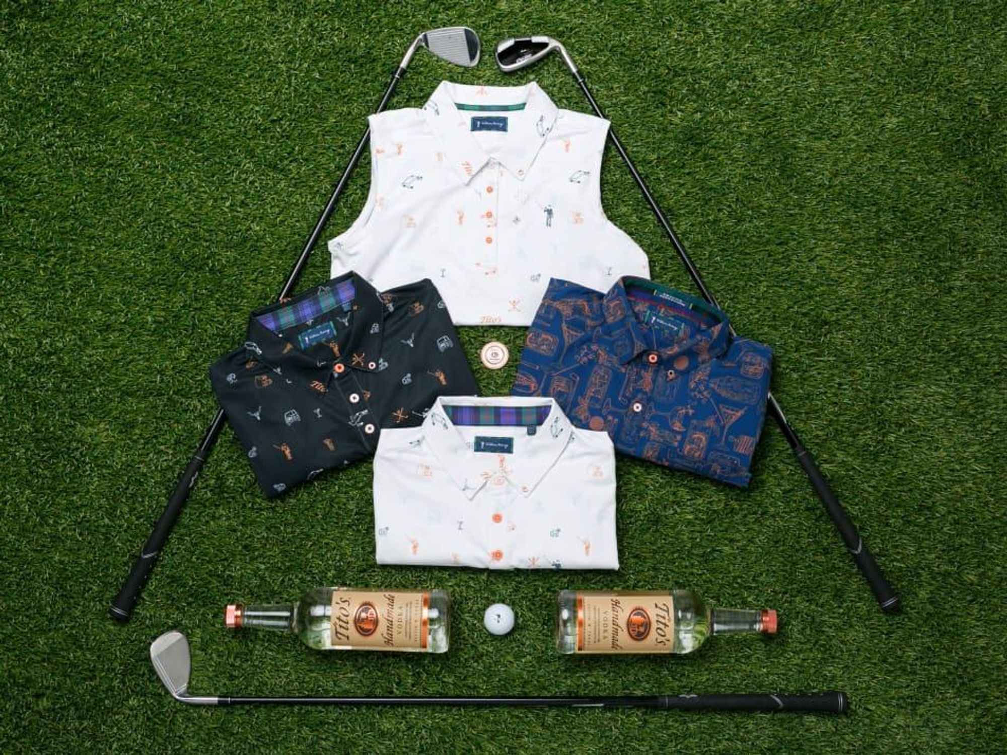 Tito's X William Murray Golf clothing Austin