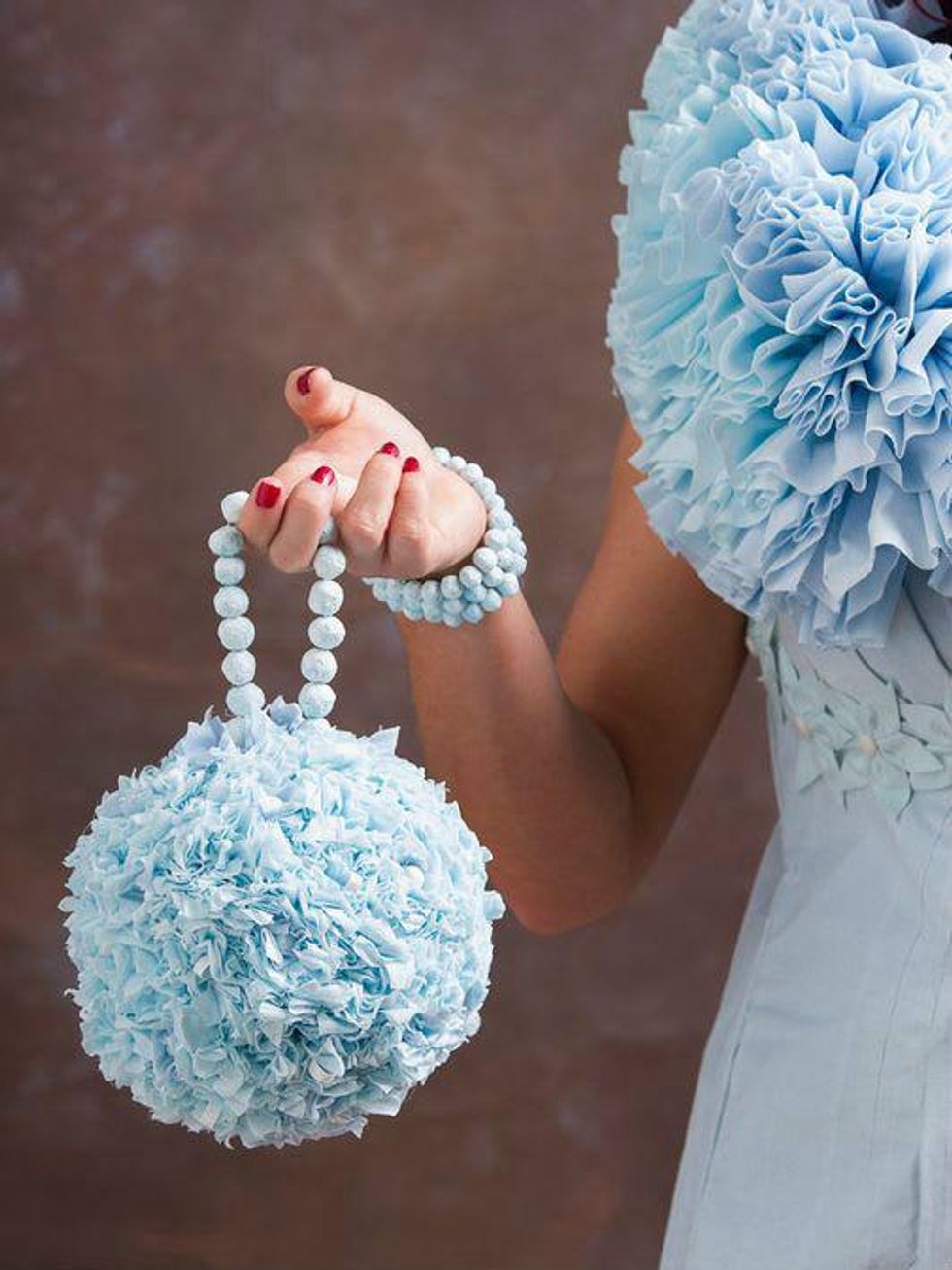 Toilet paper wedding gown by Amber Mills of Hurst